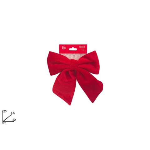 FIOCCO VELLUTO 22CM ROSSO
